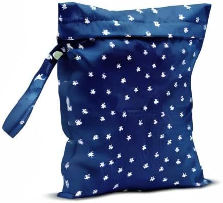 Wet Bag, Wet Dry Bag, Wet Bag for Swimsuit, Travel, Beach, Pool, Diapers, Dirty Yoga Gym Clothes, Makeup Bag, Waterproof Reusable Beach Bag Ocean Decor Starfish Sea Horse Anchor