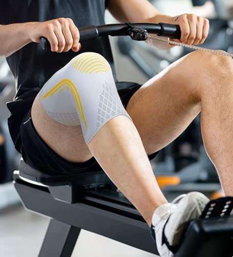 Bracoo Knee Compression Sleeves for Men and Women – Knee Support Brace for Running, Workout, Pain Relief, Meniscus Tear, Arthritis, Joint Recovery, Sports Injury, KE92