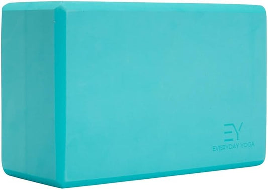 𝗘𝘃𝗲𝗿𝘆𝗱𝗮𝘆 𝗬𝗼𝗴𝗮 Foam Block with Soft Non-Slip Surface for Stability, Balance, and Deepen Stretches - Ideal for Yoga, Pilates, and Meditation Accessories (Sold Singular)