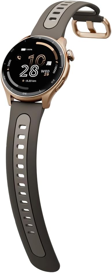 Cubitt Aura Pro Smartwatch/Fitness Tracker with 1.43" Touch AMOLED Screen, Bluetooth Call, Built in GPS, 60+ Sports, Blood Oxygen, Heart Rate, Stress/Sleep Monitor, Waterproof, Step Counter, Compass