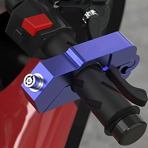 BAIONE Motorcycle Grip Lock Handlebar Throttle Security Lock Anti-Theft Scooters fit for ATV Motorcycles Dirt Street Bike (Black)