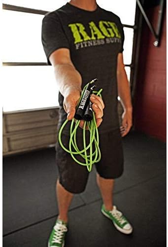 R2 Jump Rope - Green PVC Training Rope with Speed Bearing Handles