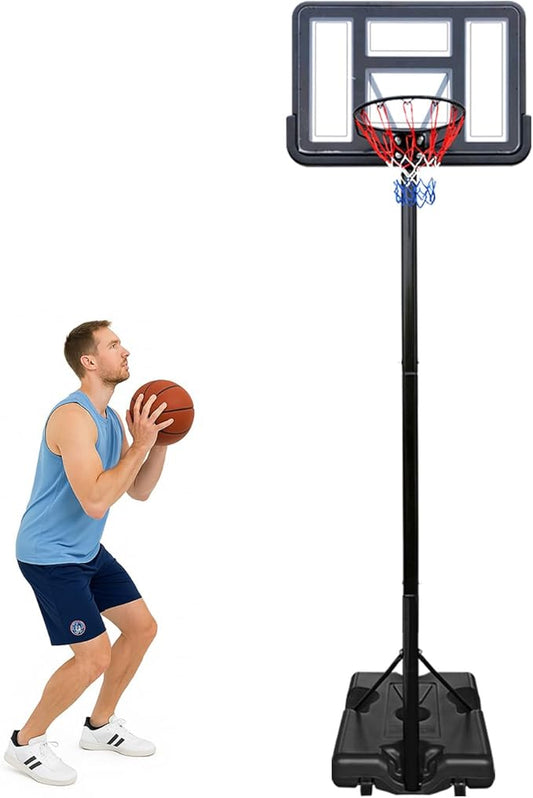 Basketball Hoop Outdoor Adjustable, Portable Basketball Hoop Goal System in Backyard/Driveway/Indoor