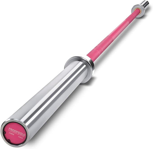 PROOFGOLD 6.6ft/7ft Olympic Barbell Bar 35Lb(15kg)/45LB(20kg) Barbell,Bench Press Bar for Squats and Deadlifts,Olympic Weight Bar for Home Gym,Womens Mens barbell(2inch),500LB/700LB/1000LB