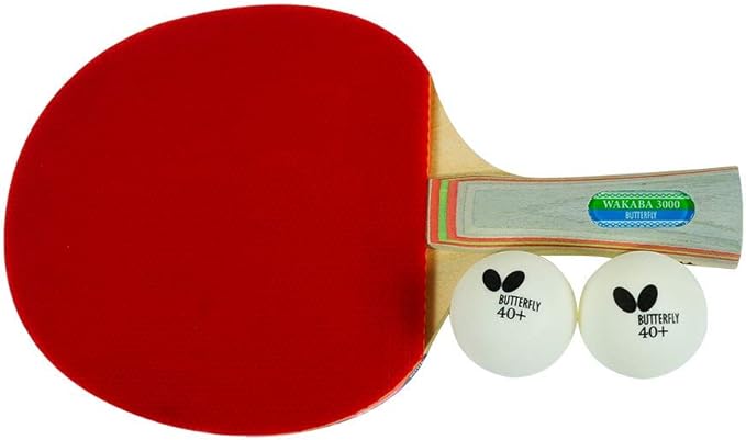 Butterfly Wakaba Shakehand Table Tennis Racket | Japan Series | Outstanding Control with Reliable Speed and Spin | Recommended for Beginning Level Players