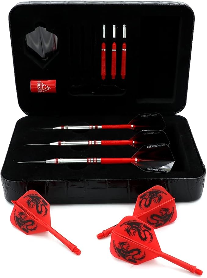CUESOUL Professional Tungsten Steel Tip Dart Set 85% Tungsten 22g/24g/26g-Glory Series