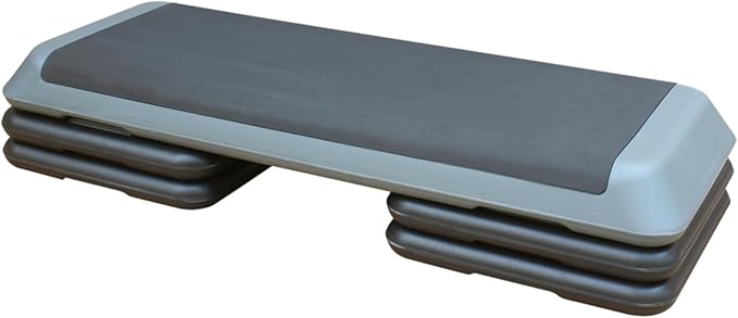 Modern Design Adjustable Aerobic Step Workout Step with 4 Risers Fitness & Exercise Platform Trainer for Home Gym