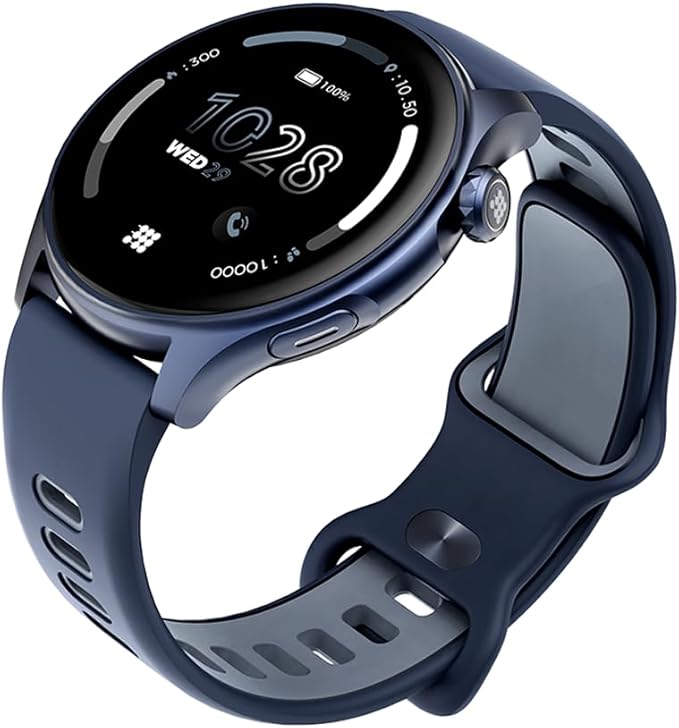 Cubitt Aura Smartwatch/Fitness Tracker with 1.43" Touch AMOLED Screen, Bluetooth Calling, 60+ Sports, Blood Oxygen, Heart Rate, Stress/Sleep Monitor, Waterproof, Step Counter, Compass Support