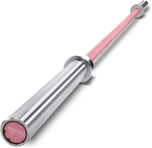 PROOFGOLD 6.6ft/7ft Olympic Barbell Bar 35Lb(15kg)/45LB(20kg) Barbell,Bench Press Bar for Squats and Deadlifts,Olympic Weight Bar for Home Gym,Womens Mens barbell(2inch),500LB/700LB/1000LB