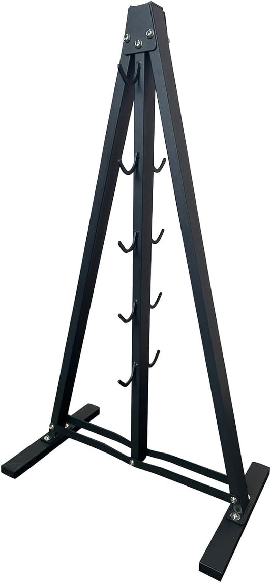 Lat Pull Down Bar Gym Accessory Rack, Lat Pulldown Attachments Cable Attachment Storage Rack for Mag Grip - Home Gym Fitness Heavy Duty A-Frame Stand
