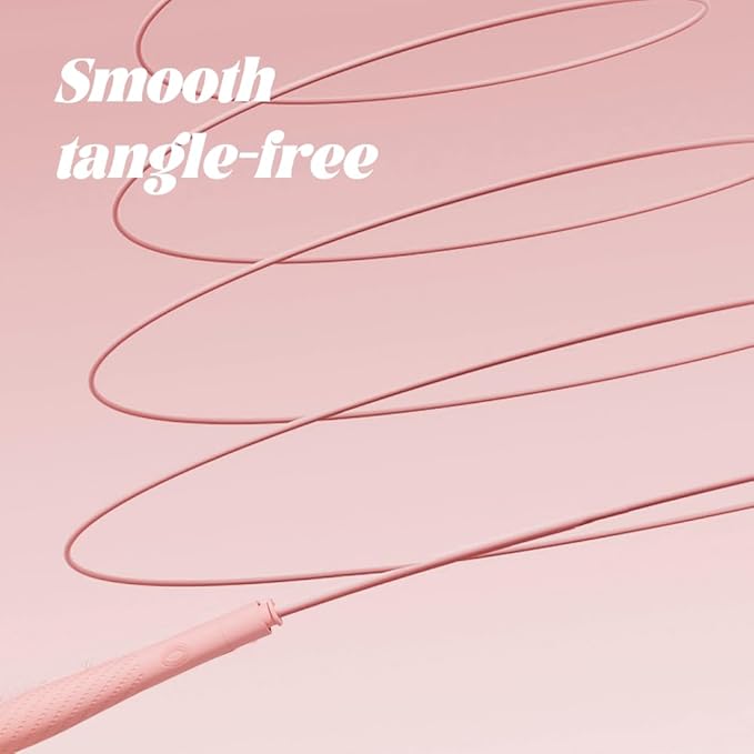 Jump Rope with silicone handle,Tangle-Free Jump Rope with Dual Bearing System,Ultra-Smooth for Fitness & Training