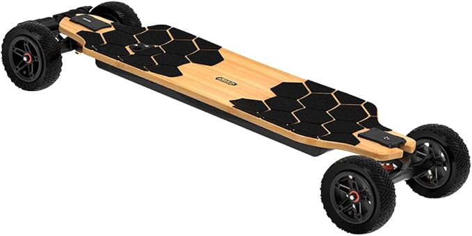 MEEPO Bamboo Series Off-Road All Terrain Electric Skateboard, Ultra-Long 20-31 Miles Range Mountain Board, Highest 28-32 MPH Top Speed,155-175mm Wheels, Professional for Adult Riders