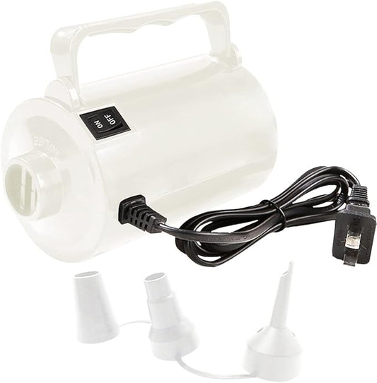 Electric Air Pump for Inflatable Pool Toys - High Power Quick-Fill Air Mattress Inflator Deflator Pump for Pool Float Raft Airbed with 3 Nozzles, 320W, 110V AC, 1.6PSI, Air Flow 26CFM