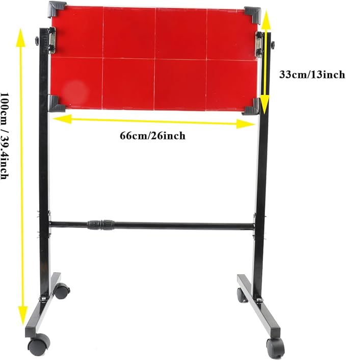 Table Tennis Rebound Board Rebounder with 8 Red Rubbers, Improved 2nd Generation Pingpong Return Board Self Training Equipment, Indoor/Outdoor Ping-Pong Table Rebound Board