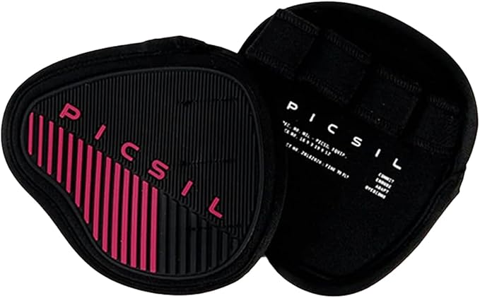 PICSIL - Fitness Grips Pads | Alternative to Gym Gloves | Strong Neoprene Grip for Weightlifting & Cross Training | Suitable for Men & Women | Design for Dumbbells and Pull Ups | One Size |