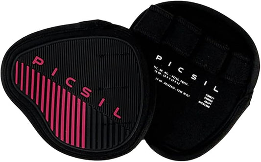 PICSIL - Fitness Grips Pads | Alternative to Gym Gloves | Strong Neoprene Grip for Weightlifting & Cross Training | Suitable for Men & Women | Design for Dumbbells and Pull Ups | One Size |
