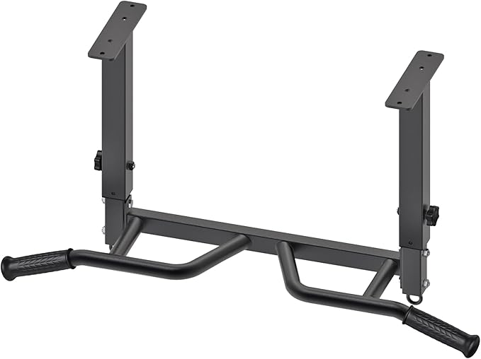 SELEWARE Heavy Duty Welded Pull Up Bar, Versatile Doorway Wall Mount, Joist Mounted, and Ceiling Mounted Chin Up Bars, Thick Metal Sturdy Construction for Full Body Workouts Support 500 lbs