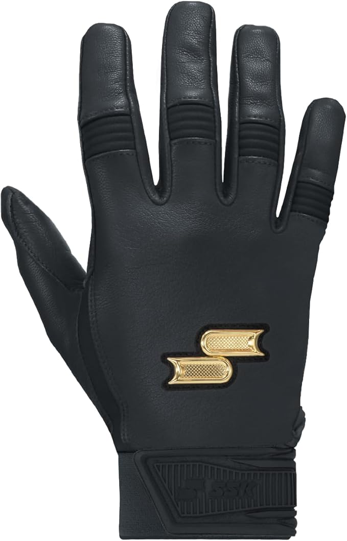 SSK Showcase Youth Baseball Batting Gloves - Durable Full Cabretta Leather Glove - 8 Colors