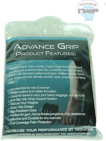 Advance Grip - Multi Purpose Fitness Lifting Double Sided Neoprene Grips Gloves 1 Pair Weight Lifting Training Glove Workout Gym Palm Exercise Gloves Men & Women Grip Pad