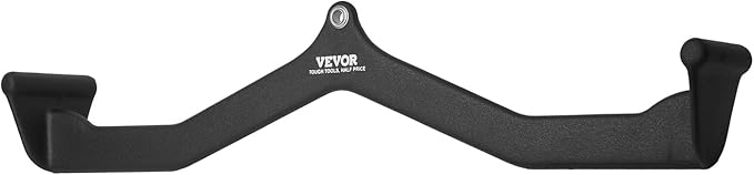VEVOR LAT Pulldown Attachments, Cable Machine Rowing T-bar V-bar Tricep Pull Down Bar, Back Strength Training Rubber Coated Handle Grip, Bicep Curl Tricep LAT Pulldown Bar for Home Gym Fitness