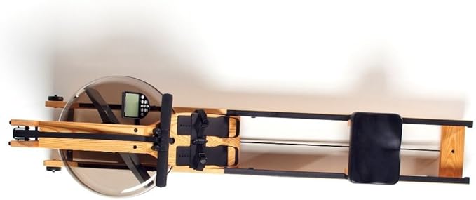 WaterRower Ash Rowing Machine with S4 Monitor | USA Made Water Rower | Original Handcrafted Erg Row Machine for Home Use & Gym