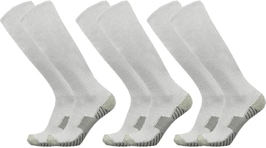 Baseball Socks 3 Pairs for Kid Youth Adult(4-20 Years Old) Team Sport Athletic Soccer Socks Cushion Softball Socks