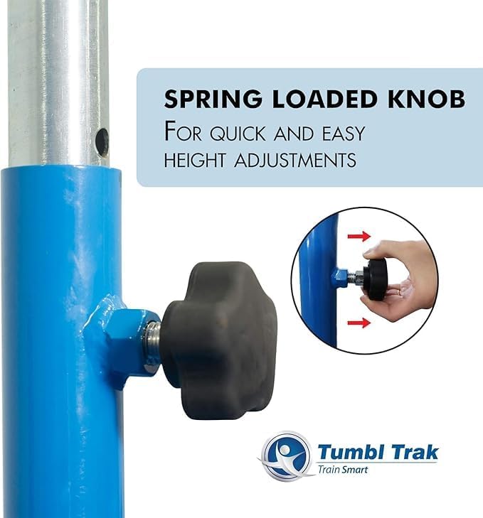 Tumbl Trak Jr. Bar PRO Adjustable Height Horizontal Gymnastics Kip Bar for the Gym or Home