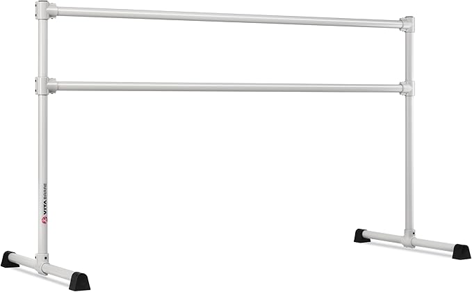 VITA Barre Portable Freestanding Double Ballet Barre, Extreme, Steel | Fixed Height, Made in USA, Home or Gym Exercise Equipment for Kids & Adults | Dance, Fitness, Pilates