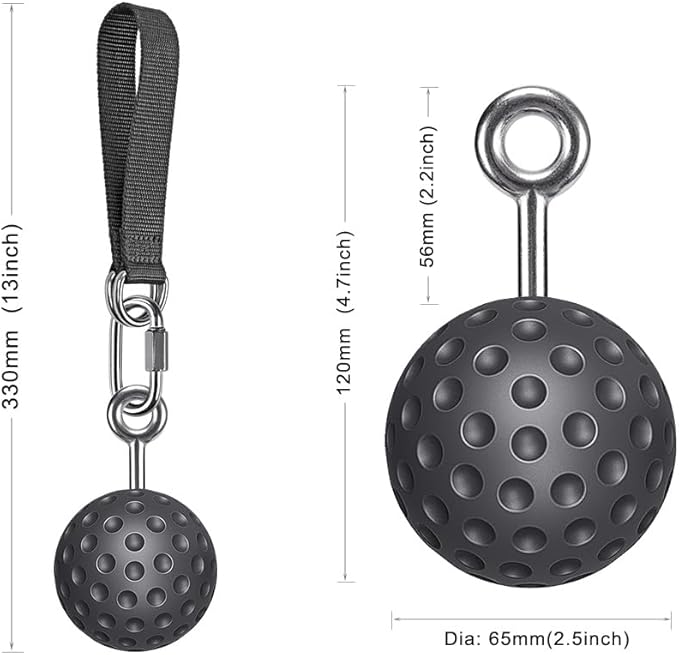 SELEWARE Non-Slip Pull Up Power Balls, Rock Climbing Grips for Strength Training, Forearm and Hand Exerciser for Chin Up Bar, Kettlebell, Barbell, Resistance Band Handles, Home Gym Workout Equipment