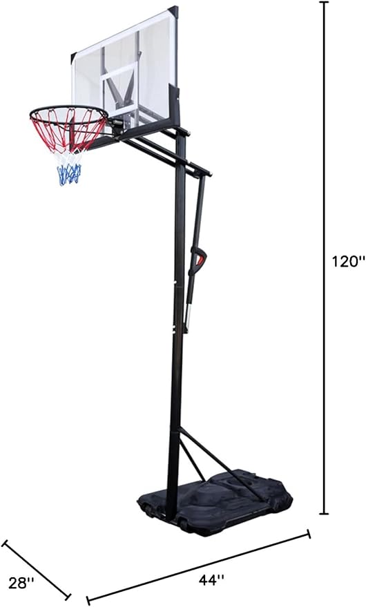 Basketball Hoop Outdoor Adjustable, Portable Basketball Hoop Goal System in Backyard/Driveway/Indoor