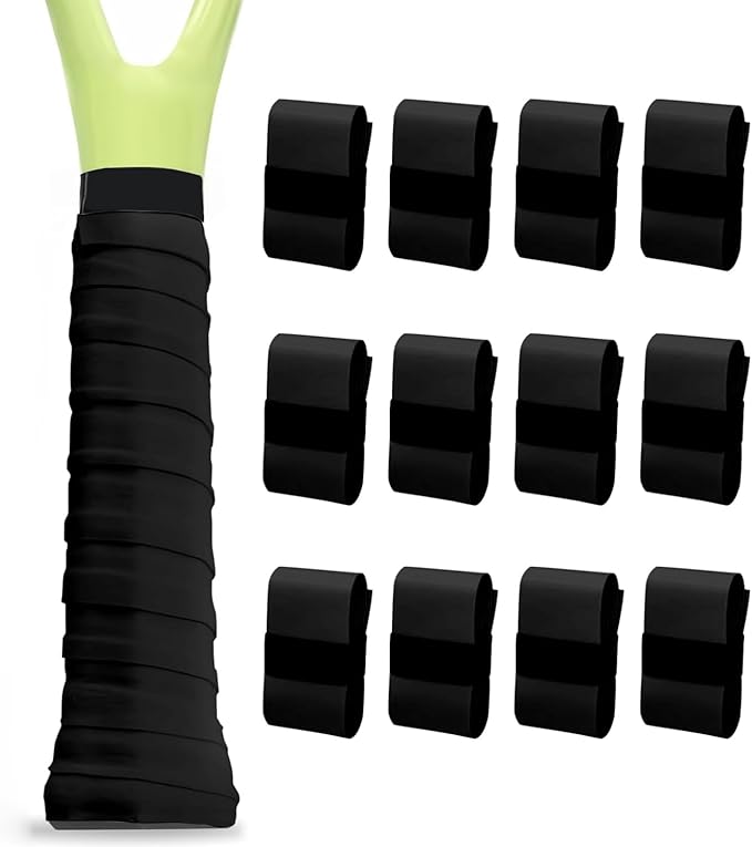 LK Sports Tennis Racket Grip Tape, 12 Pack, Absorbent and Anti-Slip Tennis Overgrip, Precut Soft Pickleball Paddle/Badminton Wrap Grips Tape