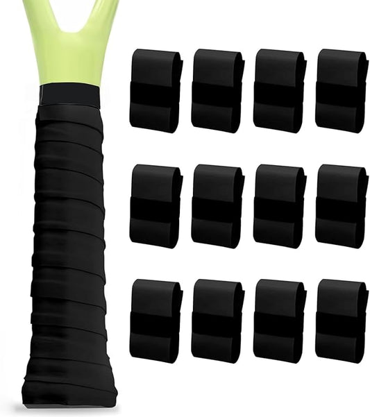 LK Sports Tennis Racket Grip Tape, 12 Pack, Absorbent and Anti-Slip Tennis Overgrip, Precut Soft Pickleball Paddle/Badminton Wrap Grips Tape