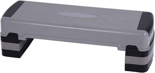 Gymax Step Platform, 35'' Adjustable Exercise Equipment Aerobic Stepper with 6" - 8" - 10" Risers for Fitness & Exercise