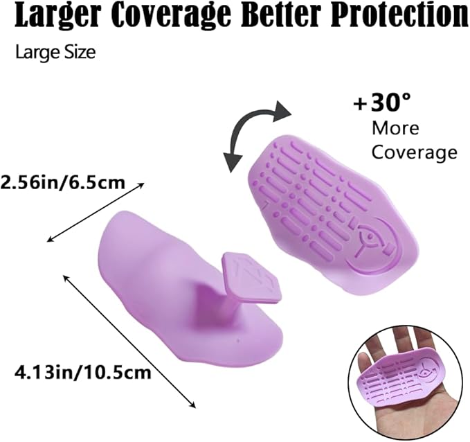 Anti-Slip Gym Workout Grips for Weight Lifting, Exercise Gloves with Ergonomic Hand Protection & Portable Design for Men & Women