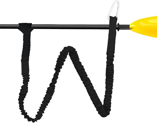 55 Inch(140cm) Stretchable Kayak Paddle Leash, Kayak Rod Leash, Stretchable Coiled Lanyard Leash Kayak Accessories, Paddle Holder Tool Lanyard for Kayak and SUP Paddles
