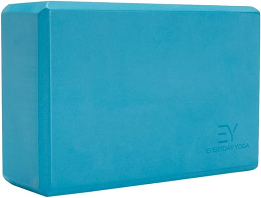 𝗘𝘃𝗲𝗿𝘆𝗱𝗮𝘆 𝗬𝗼𝗴𝗮 Foam Block with Soft Non-Slip Surface for Stability, Balance, and Deepen Stretches - Ideal for Yoga, Pilates, and Meditation Accessories (Sold Singular)
