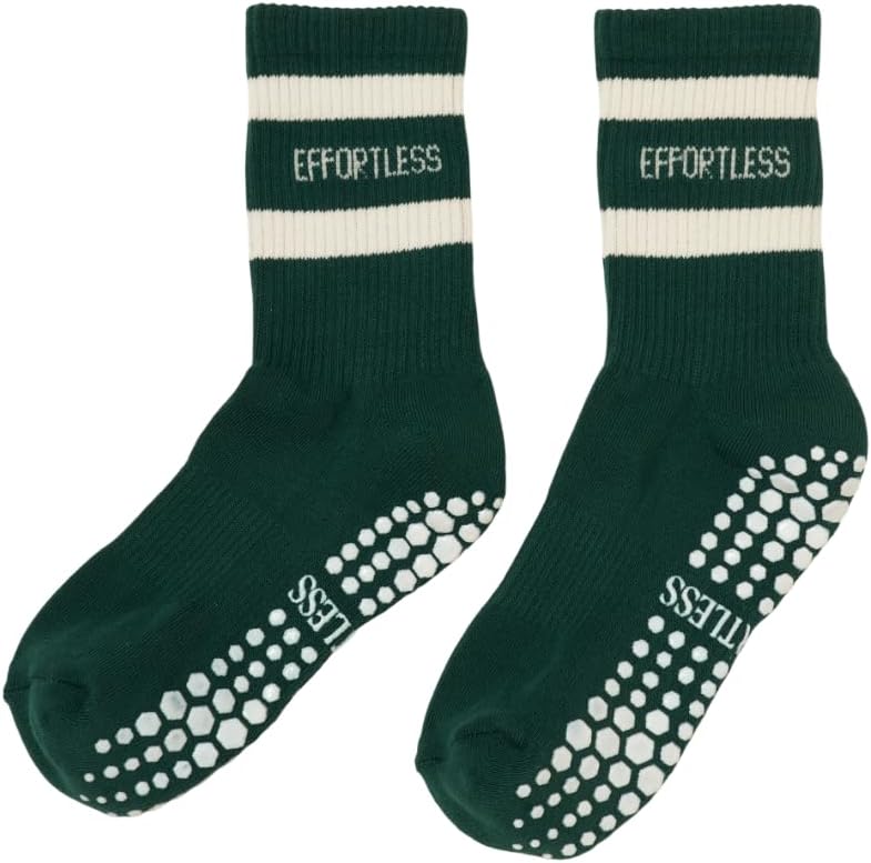 Crew Half Calf Grip Socks, Cutest Fruits Pilates Socks, Ruffle socks, Non-Slip, Barre Yoga Fitness