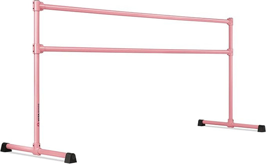 VITA Barre Portable Freestanding Double Ballet Barre, Extreme, Steel | Fixed Height, Made in USA, Home or Gym Exercise Equipment for Kids & Adults | Dance, Fitness, Pilates