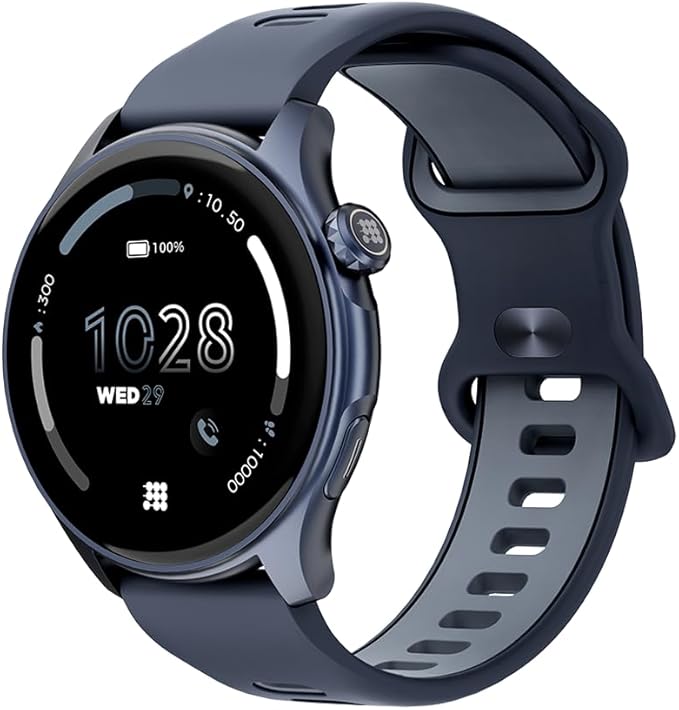 Cubitt Aura Smartwatch/Fitness Tracker with 1.43" Touch AMOLED Screen, Bluetooth Calling, 60+ Sports, Blood Oxygen, Heart Rate, Stress/Sleep Monitor, Waterproof, Step Counter, Compass Support