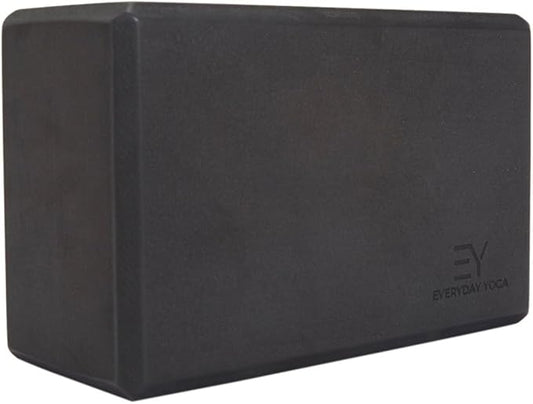 𝗘𝘃𝗲𝗿𝘆𝗱𝗮𝘆 𝗬𝗼𝗴𝗮 Foam Block with Soft Non-Slip Surface for Stability, Balance, and Deepen Stretches - Ideal for Yoga, Pilates, and Meditation Accessories (Sold Singular)