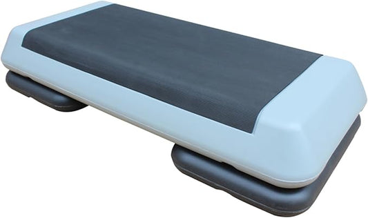 Househould Adjustable Workout Aerobic Stepper in Fitness & Exercise Step Platform Trainer Pink Black with 2 or 4 Risers