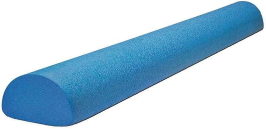 Body-Solid Tools Half Foam Roller - Ideal for Physical Therapy, Exercise and Balance Training, 1/2 Foam Roller Half Round Design, 36 Inch Length, Blue
