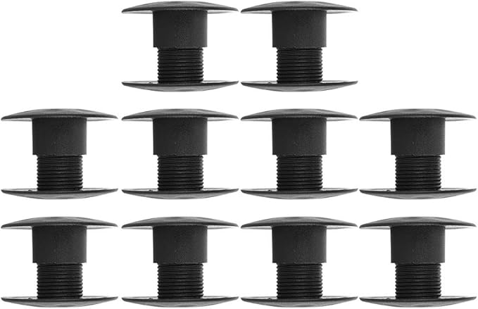 Foosball Bearing Rods, 10 Pair Black Plastic Tabletop Foosball Bushings Table Football Bearing Rods Foosball Machine Bearings Foosball Fun Games Accessories Foosball Table Replacement Part