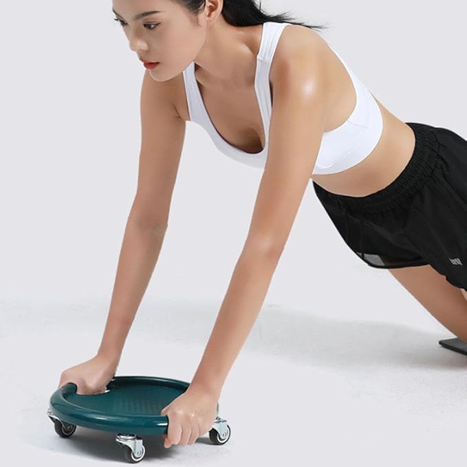 Ab Roller Wheel, Women's Multifunctional Abdominal Wheel Board with Mat, 360° Rotating, for Full Body Fat Burning Tummy Weight Control Gym or at Home Workout Equipment