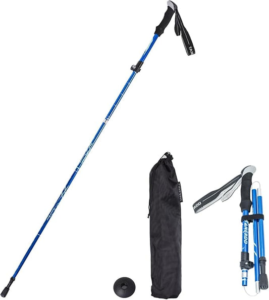 Trekking Poles - 1pc Sports Aluminium 7075 Anti Shock Walking Trekking Hiking Stick Pole,Ultralight Alpenstock,Adjustable Quick,Single Collapsible Pole