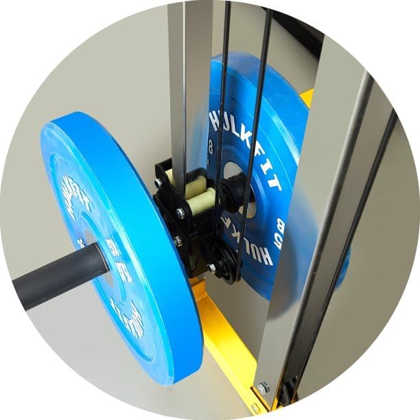 Yellow & Black Cable Crossover Attachments for Home Gym - PEC Fly Machine Arms for Power Rack, LAT Pulldown, Functional Trainer