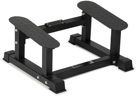 Titan Fitness T Bar Rowing Platform, Elevated/Angled Design for Rows at a Deficit, T Bar Row Platform with Diamond-Plated Footplates, T Bar Platform with Protective UHMW strip, Non-Slip Rubber Feet