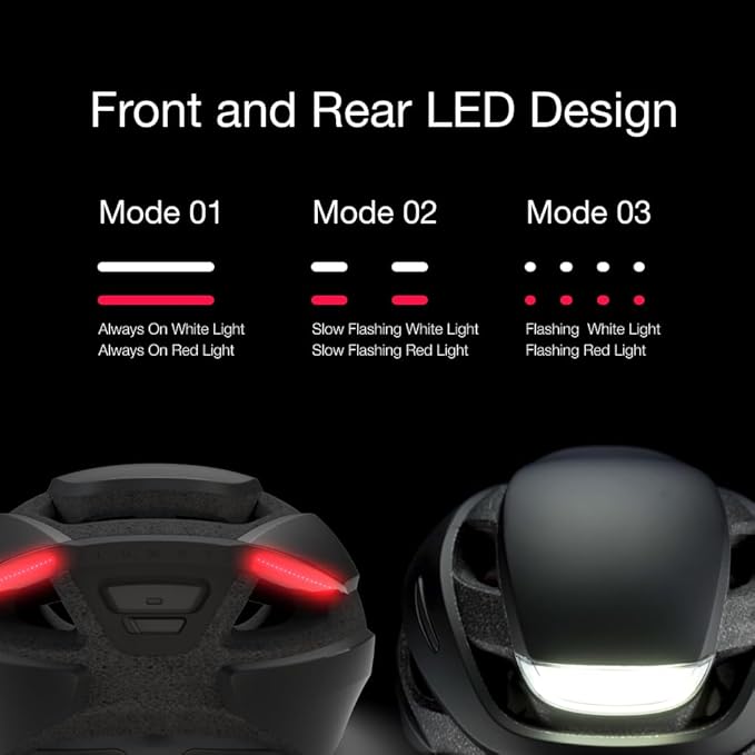 Lumos Ultra Smart Bike Helmet | Customizable Front and Back LED Lights with Turn Signals | Road Bicycle Helmets for Adults: Men, Women
