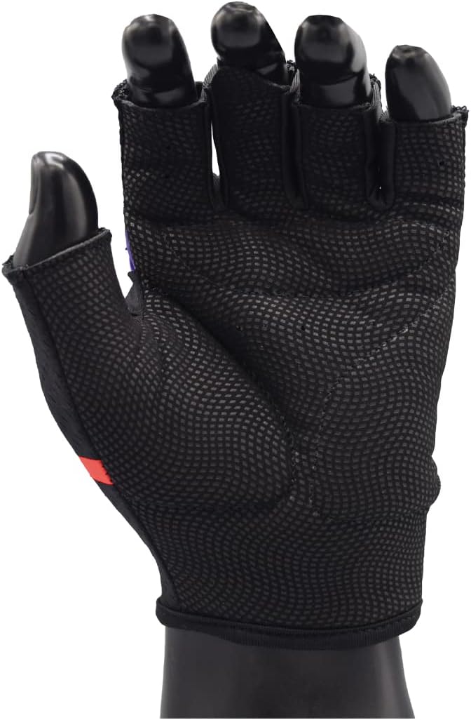 MRX Weight Lifting Gloves for Women Breathable Workout Gloves Anti Slip Padded Shock-Absorbing Extra Grip Palm Protection Half Finger Exercise Gloves for Gym, Cycling, Training, Weightlifting