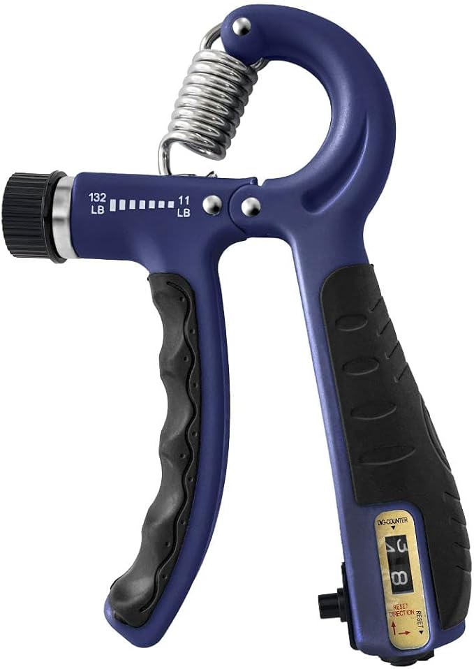 FLYFE Grip Strength Trainer Kit (5 Pack), Forearm Strengthener, Hand Squeezer Adjustable Resistance, Finger Stretcher, Grip Ring, Relief Ball and Finger Exerciser for Men and Women, Injury Recovery